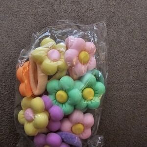 Floral Fun Kids Hair Ties Set